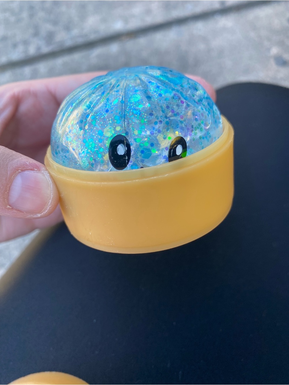 Glittery Blue Squishy Toy
